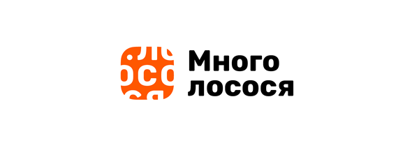 логотип Много Лосося